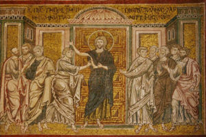 Запевнення апостола Хоми, Mosaic, Cathedral of Monreale, 12th Century