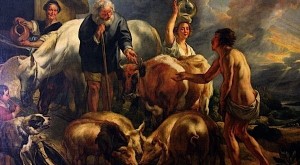 Блудний син серед свиней, Jacob Jordaens.