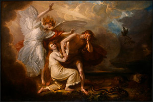 Вигнання прабатьків із Раю, Benjamin West, 1791.