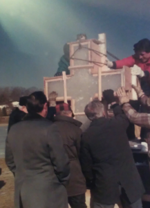 Встановлення хреста на 1000-ліття хрещення