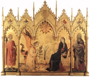 Благовіщення, Simone Martini and Lippo Memmi, 1333