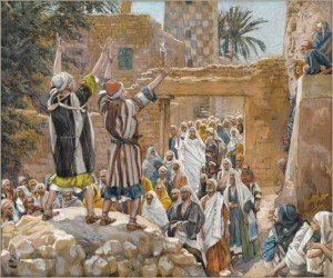 Зцілення двох сліпців у Єрихоні, James Tissot, 1886.