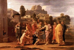 Зцілення сліпого Вартимея, Nicolas Poussin 1593 – 1665