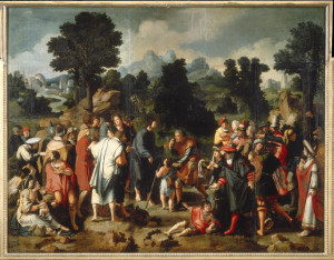 Pent 31-5 Зцілення сліпого Вартимея, Lucas van Leyden 1494 – 1533