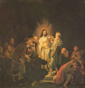 Запевнення апостола Хоми, Рембрандт, 1634,