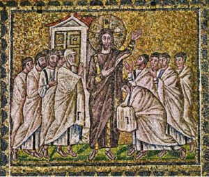 Запевнення апостола Хоми Basilica of Sant' Apollinare Nuovo, Ravenna, коло 520р.