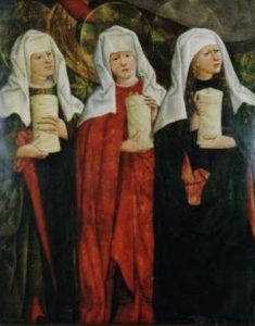 Жінки-мироносиці у гроба, Mikołaj Haberschrack, 15th century
