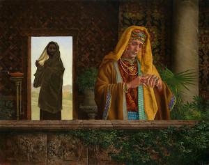 Христос і багатий юнак, by James C. Christensen
