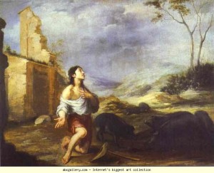 Блудний син годує свиней, Bartolomé Esteban Murillo, 1660