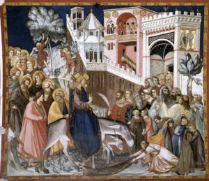 Вхід Господній у Єрусалим, Pietro Lorenzetti, 1320, Fresco