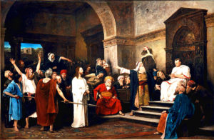 Христос перед Пилатом, Мі́гай Му́нкачі, 1881