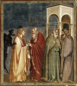 Юда отримує гроші за зраду, Giotto