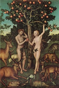 Гріхопадіння Адама і Єви, Lucas Cranach the Elder, 1526