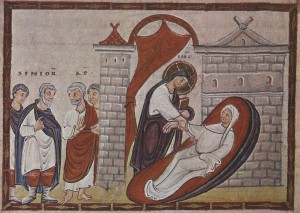 Воскресіння дочки Іаїра, Codex Egberti, l025