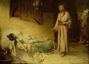 Воскресіння дочки Іаїра, George Percy Jacomb-Hood, 1885