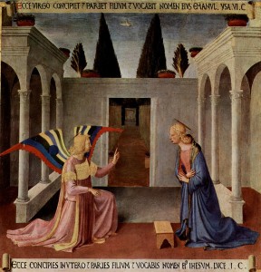 Благовіщення, Fra Angelico, 1450