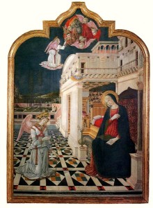Благовіщення, Benvenuto di Giovanni, 1470