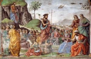 Проповідь Іоана Хрестителя, фреска Cappella Tornabuoni, Santa Maria Novella, Florence, 1486-90
