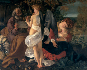 Відпочинок під час втечі до Єгипту, Michelangelo 