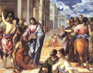 Зцілення сліпого, El-Greco, 1578