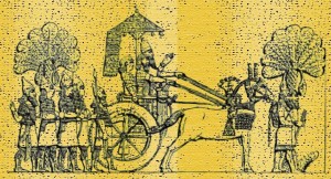 Асирійський цар на колісниці