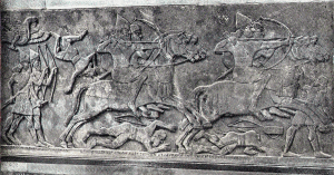 Асирійська армія під час бою